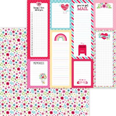 Doodlebugs Lots Of Love Designpapier - Forever Flowers